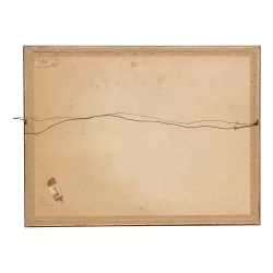 绘画\"杰克罗素梗犬\"，署名 Xavier de Poret (1894-1975)。